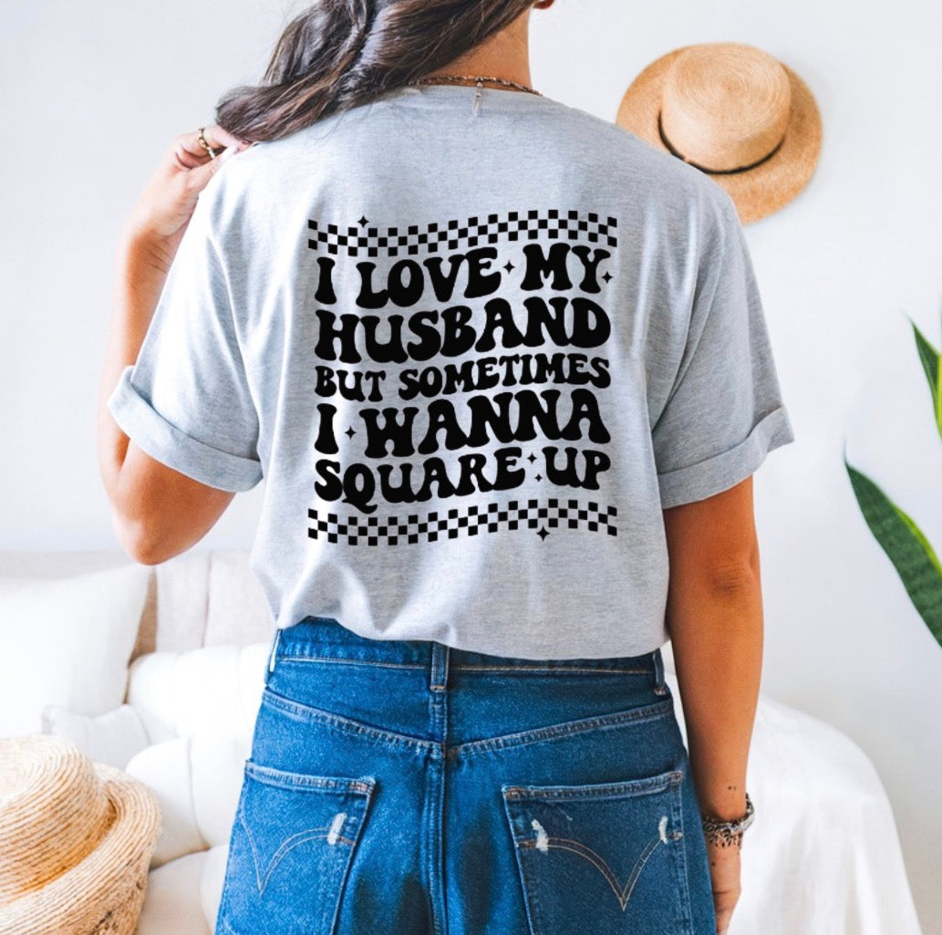 I love my husband (front&back design)