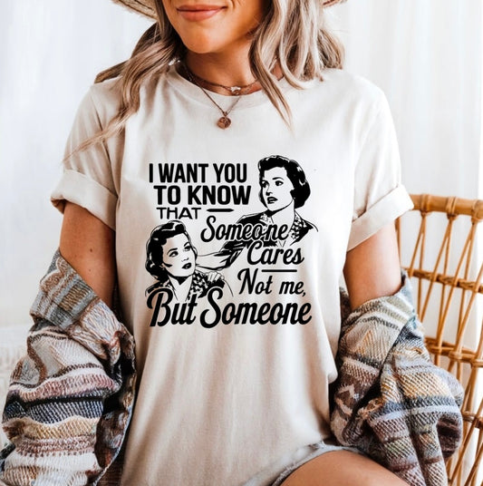 Someone cares, but not me