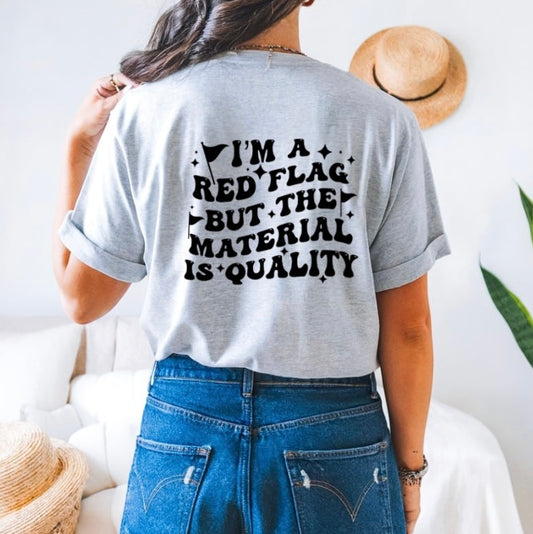 I’m a red flag (front&back design)
