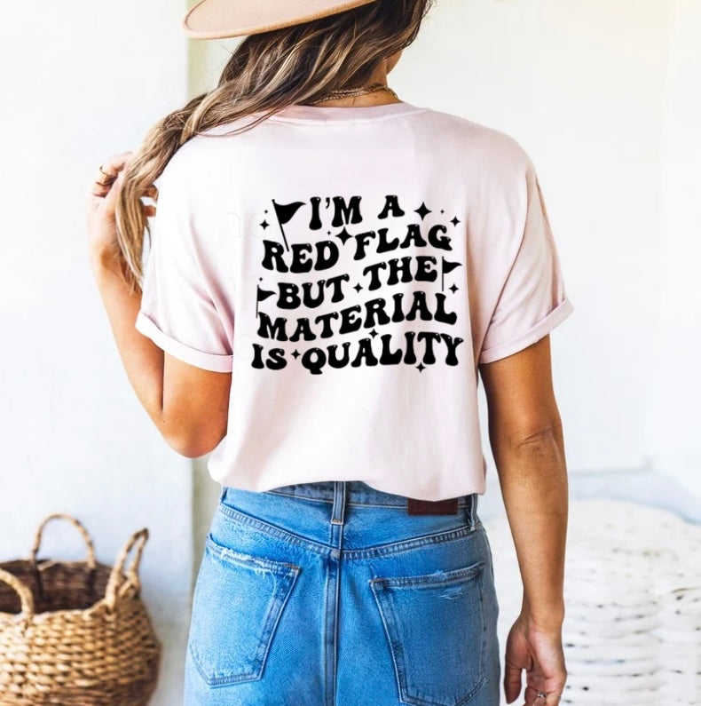 I’m a red flag (front&back design)